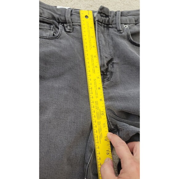 NWT Good American Good Classic Raw Hem Black Jeans GCRH625TFT BLACK170 Sz 8/29 - Picture 5 of 9